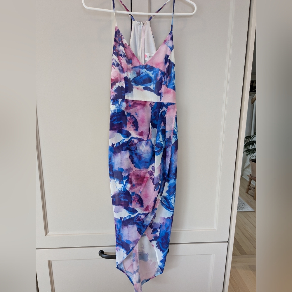 Watercolor Print Dress